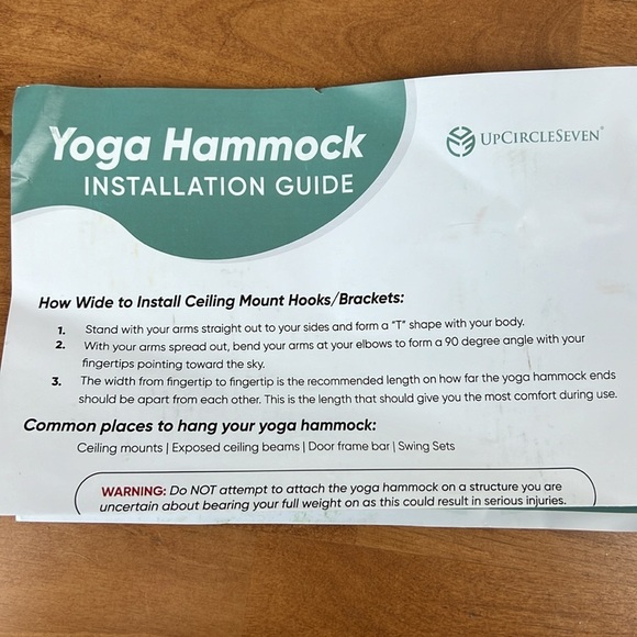 Upcircleseven yoga hammock brand new in box NIB grey yoga stretching - Picture 5 of 8